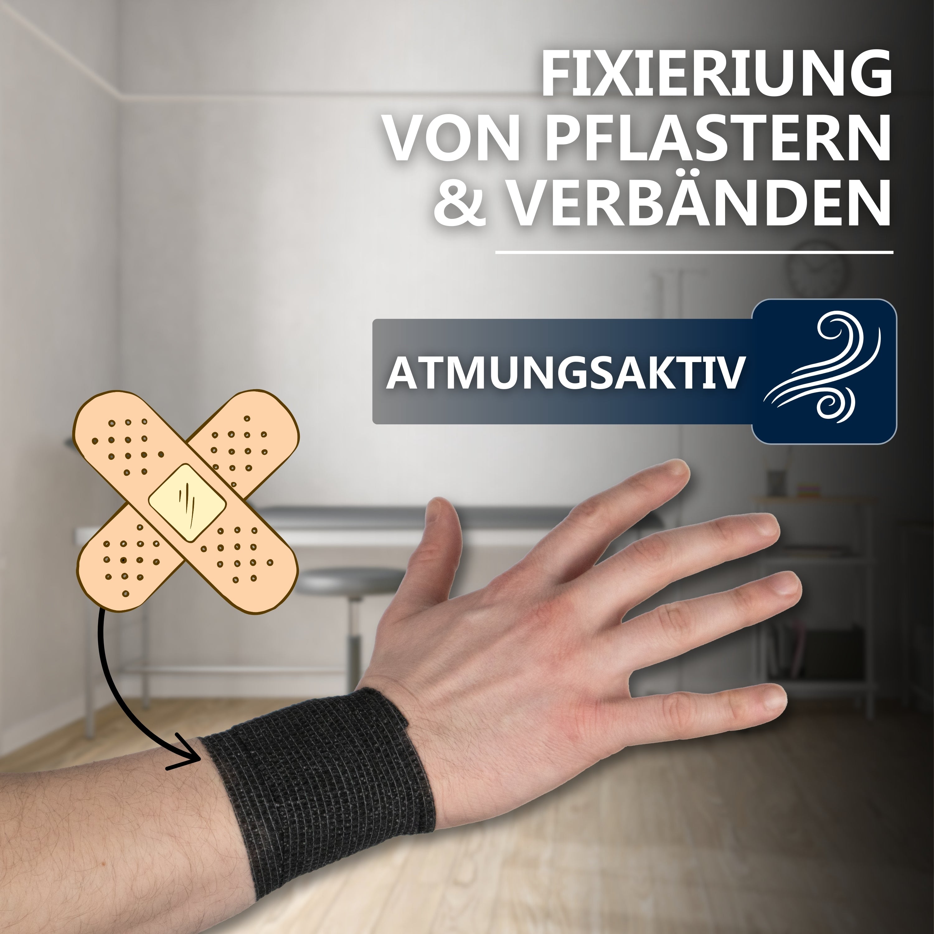 Haftbandage - 5cm x 4,5m